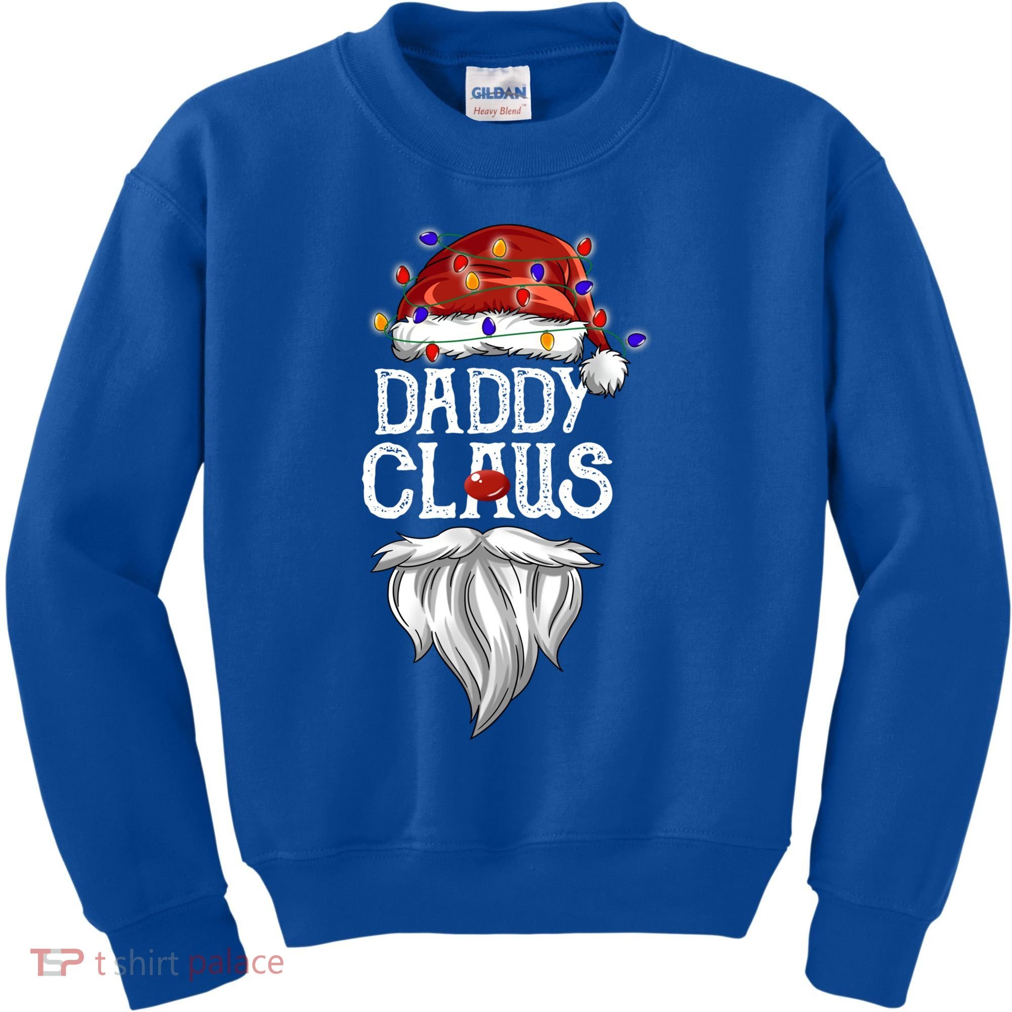 Bearded Daddy Claus Funny Family Matching Christmas Pajamas Meaningful Gift Kids Sweatshirt