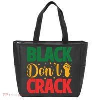 Black Don't Crack Black History Month African American Freedom Day Tote Bag thumb 0