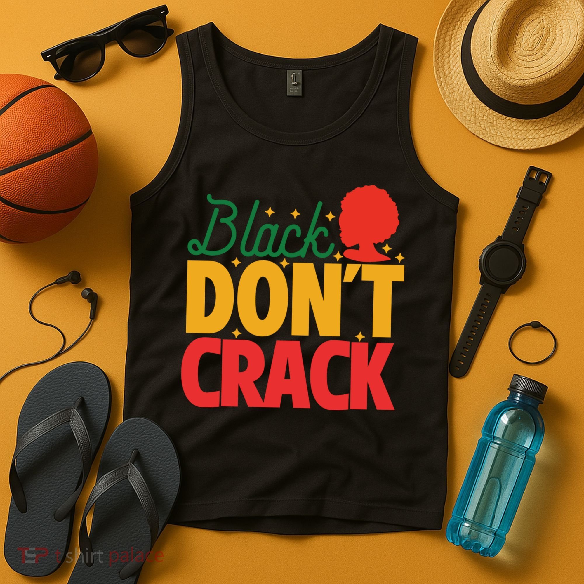 Black Don't Crack Women Black African American Freedom Day Tank Top