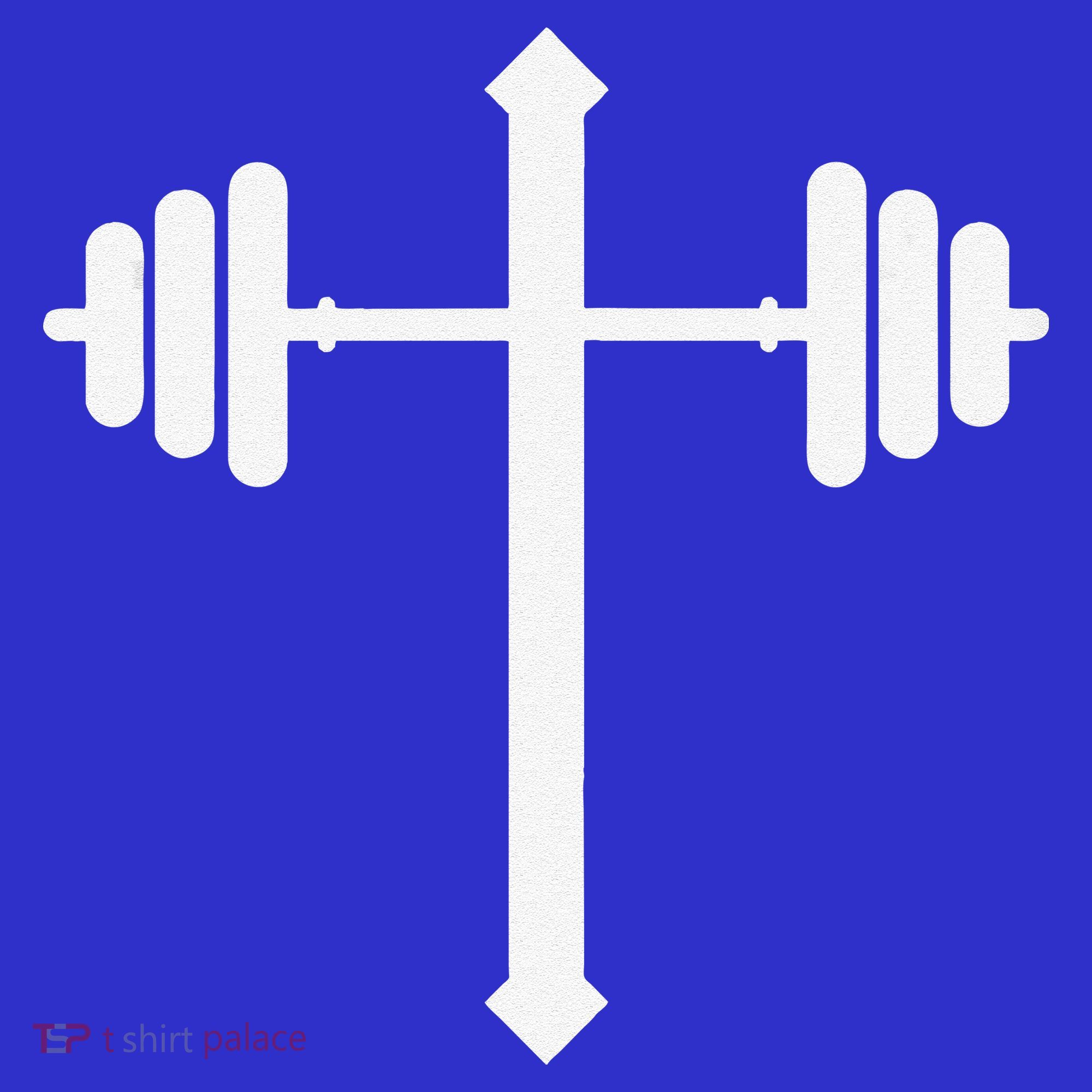 Barbell Dumbbell Cross Christian Jesus Gym Workout Lifting Gift Women's Tank Top