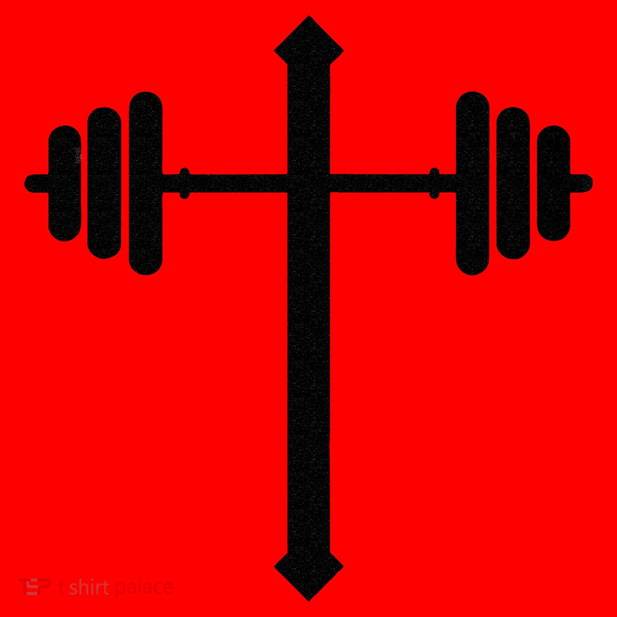 Barbell Dumbbell Cross Christian Jesus Gym Workout Lifting Gift Santa Hat