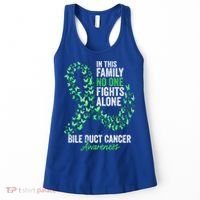 Bile Duct Cancer Awareness Month Butterflies Green Ribbon Gift Women's Tank Top thumb 0