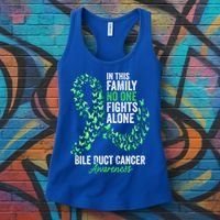 Bile Duct Cancer Awareness Month Butterflies Green Ribbon Gift Women's Tank Top thumb 3