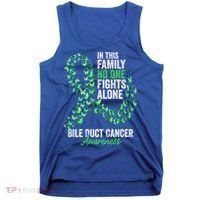 Bile Duct Cancer Awareness Month Butterflies Green Ribbon Gift Tank Top thumb 0