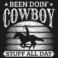 Been Doing Cow Stuff All Day Roping Racing Horse Riding Kids Sweatshirt thumb 2