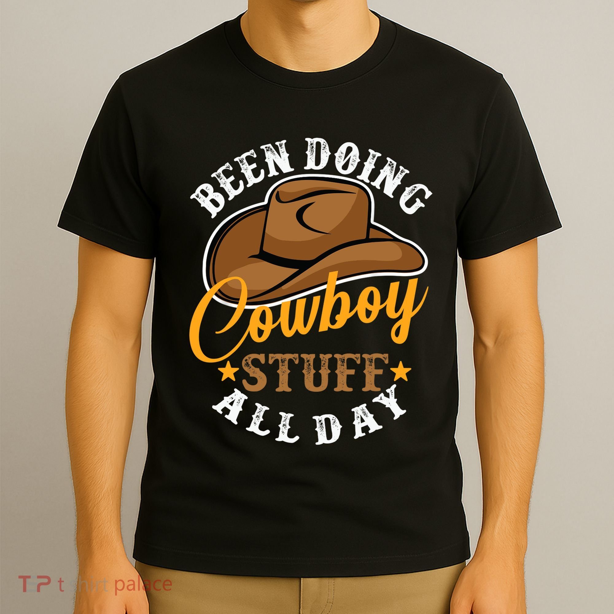 Been Doing Cowboy Stuff All Day Cowgirl Country Western T-Shirt