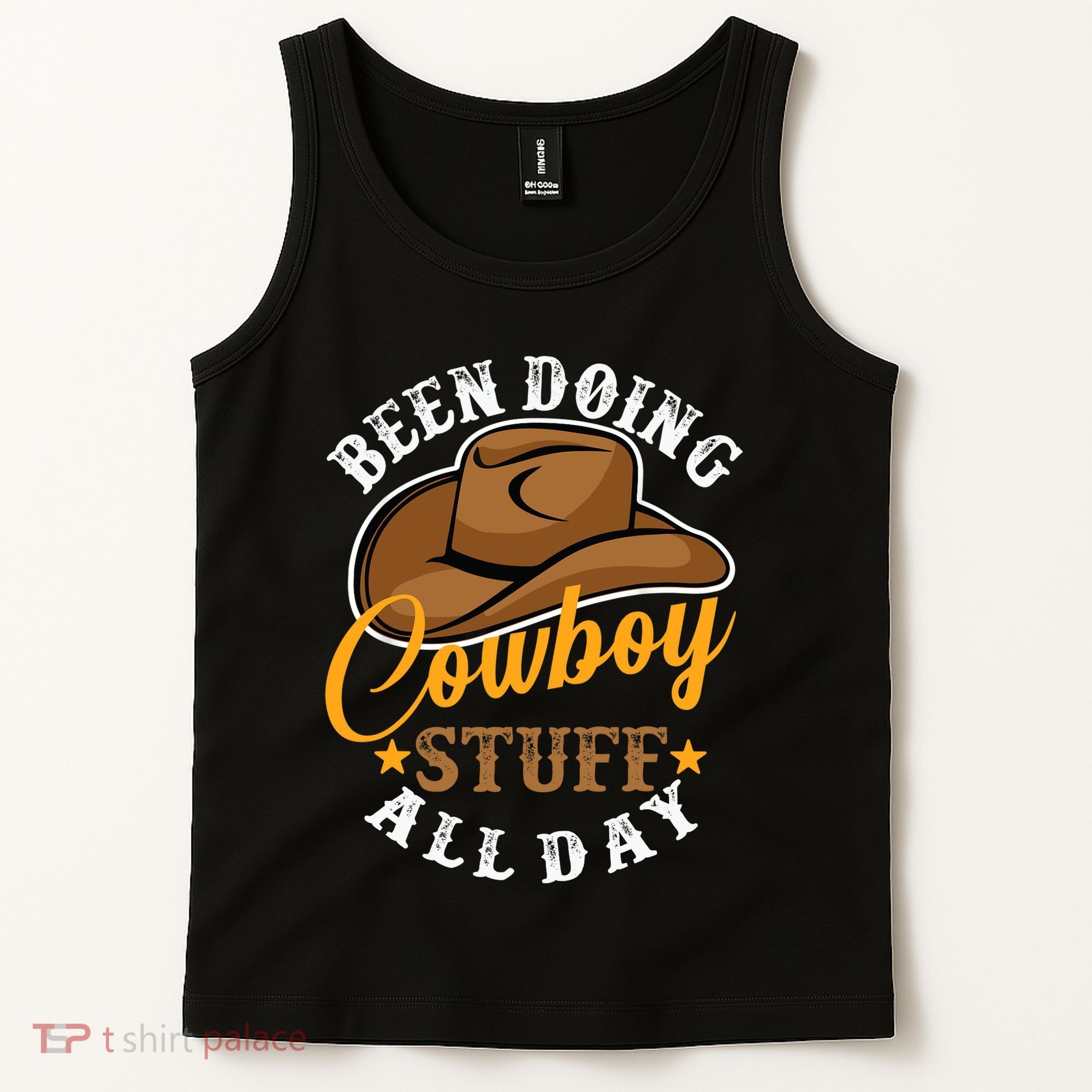 Been Doing Cowboy Stuff All Day Cowgirl Country Western Tank Top