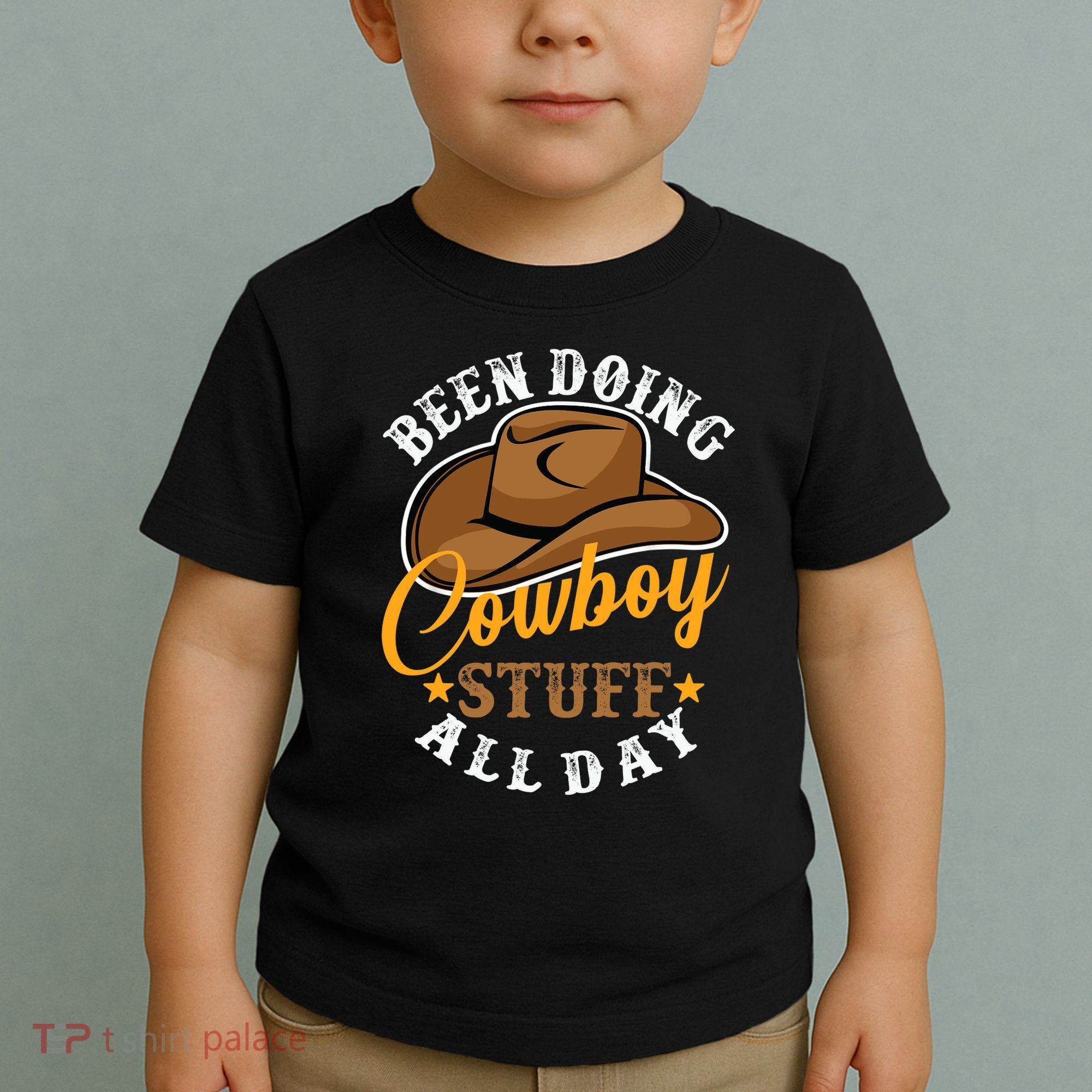 Been Doing Cowboy Stuff All Day Cowgirl Country Western Toddler T-Shirt