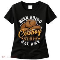 Been Doing Cowboy Stuff All Day Cowgirl Country Western Women's T-Shirt thumb 0