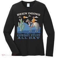 Been Doing Cowboy Things All Day Women's Long Sleeve Shirt thumb 0
