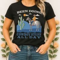 Been Doing Cowboy Things All Day Women's T-Shirt thumb 2