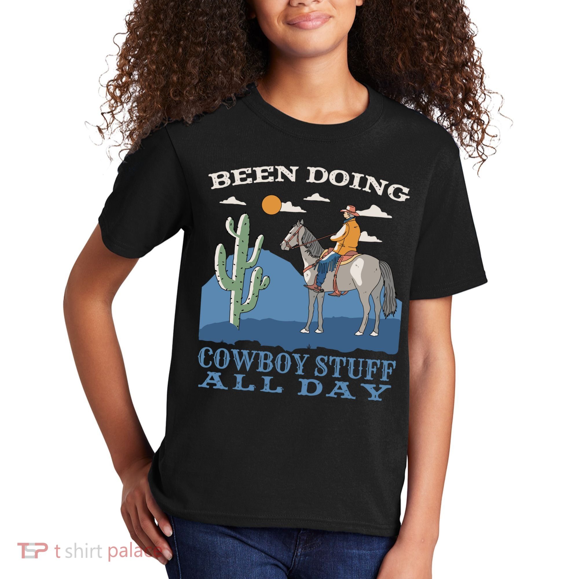 Been Doing Cowboy Things All Day Kids T-Shirt