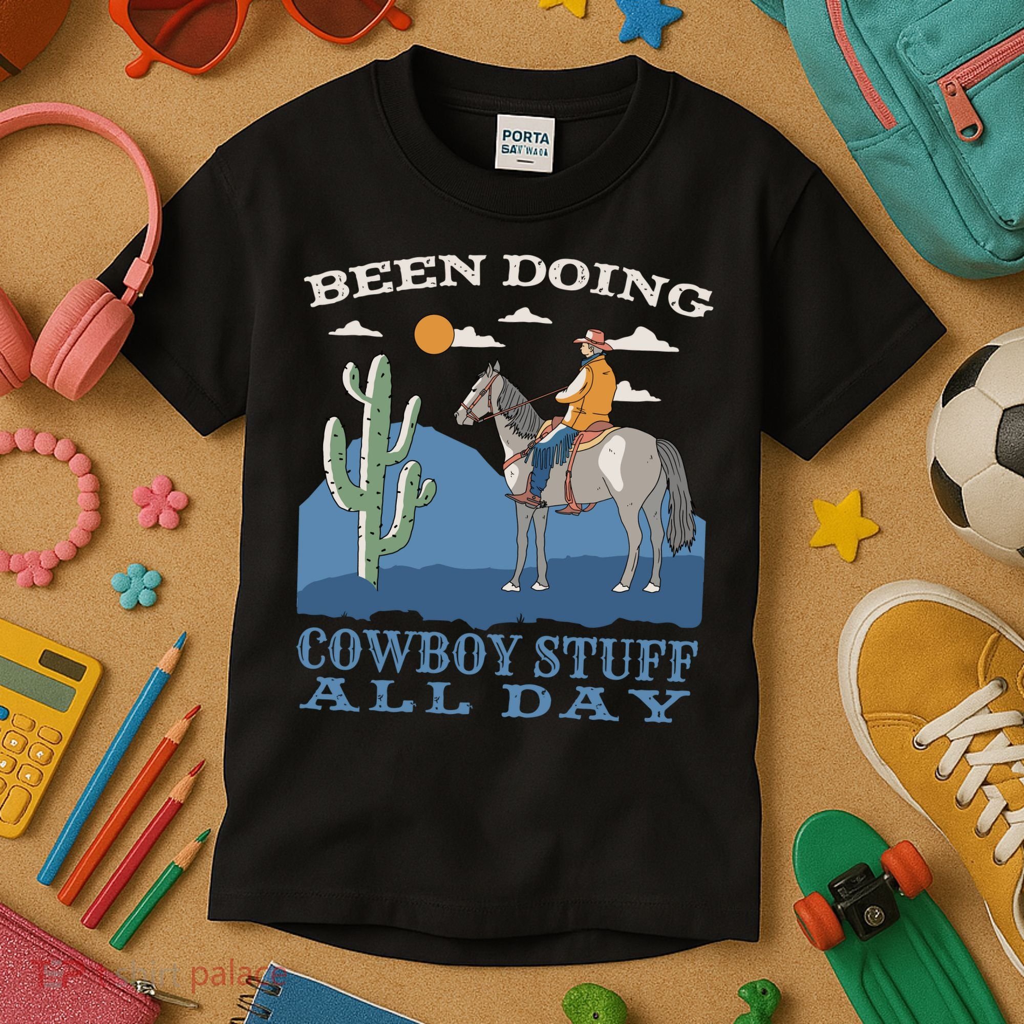Been Doing Cowboy Things All Day Kids T-Shirt