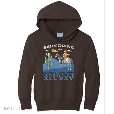 Been Doing Cowboy Things All Day Kids Hoodie