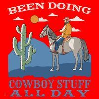 Been Doing Cowboy Things All Day Santa Hat thumb 1