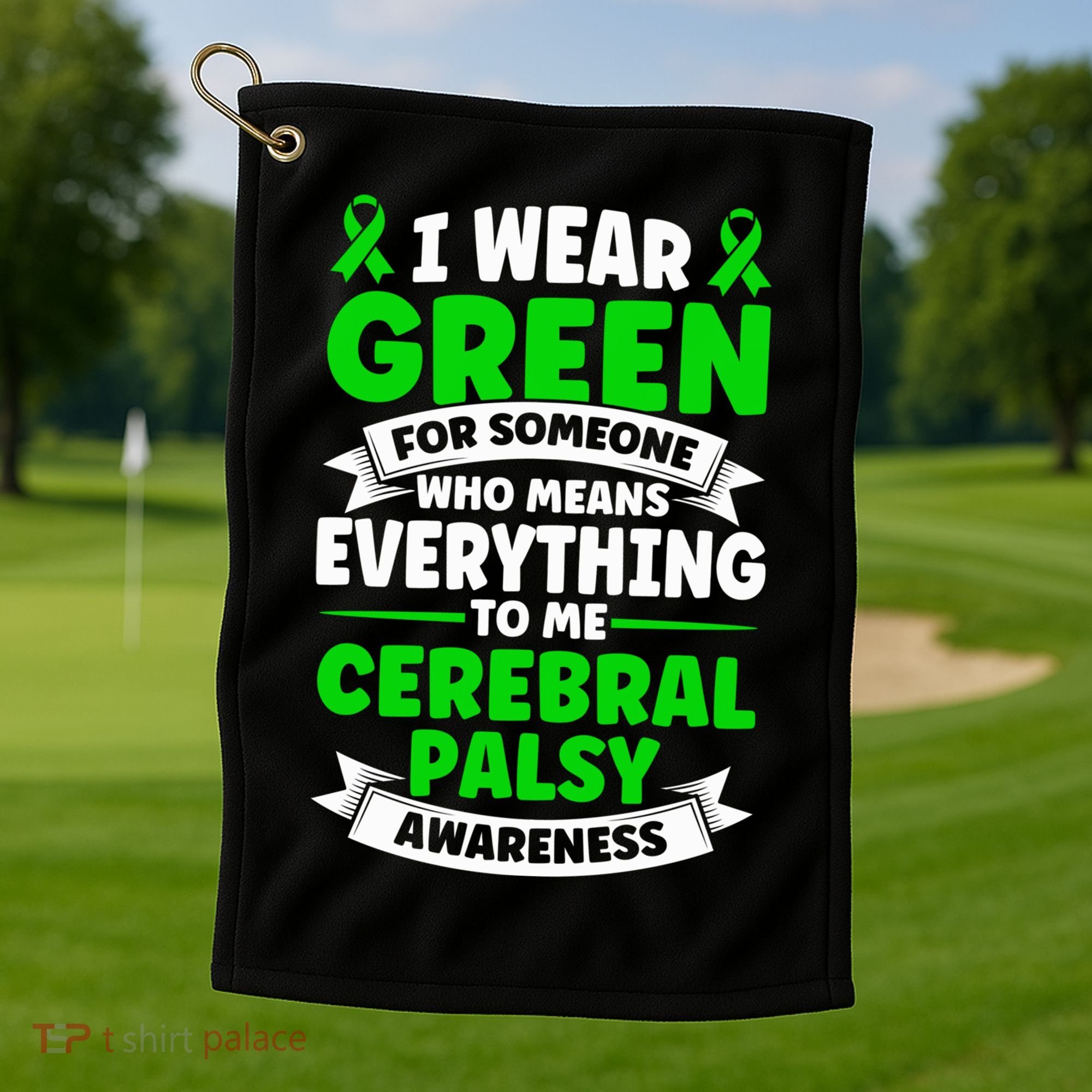 Brain Damage Cerebral Palsy Awareness Cerebral Palsy Gift Golf Towel