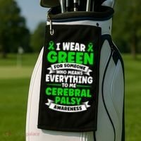 Brain Damage Cerebral Palsy Awareness Cerebral Palsy Gift Golf Towel thumb 2