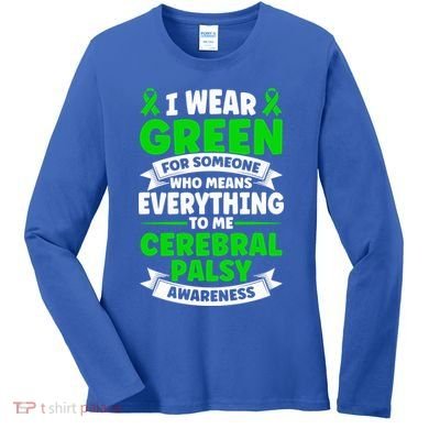 Brain Damage Cerebral Palsy Awareness Cerebral Palsy Gift Women's Long Sleeve Shirt