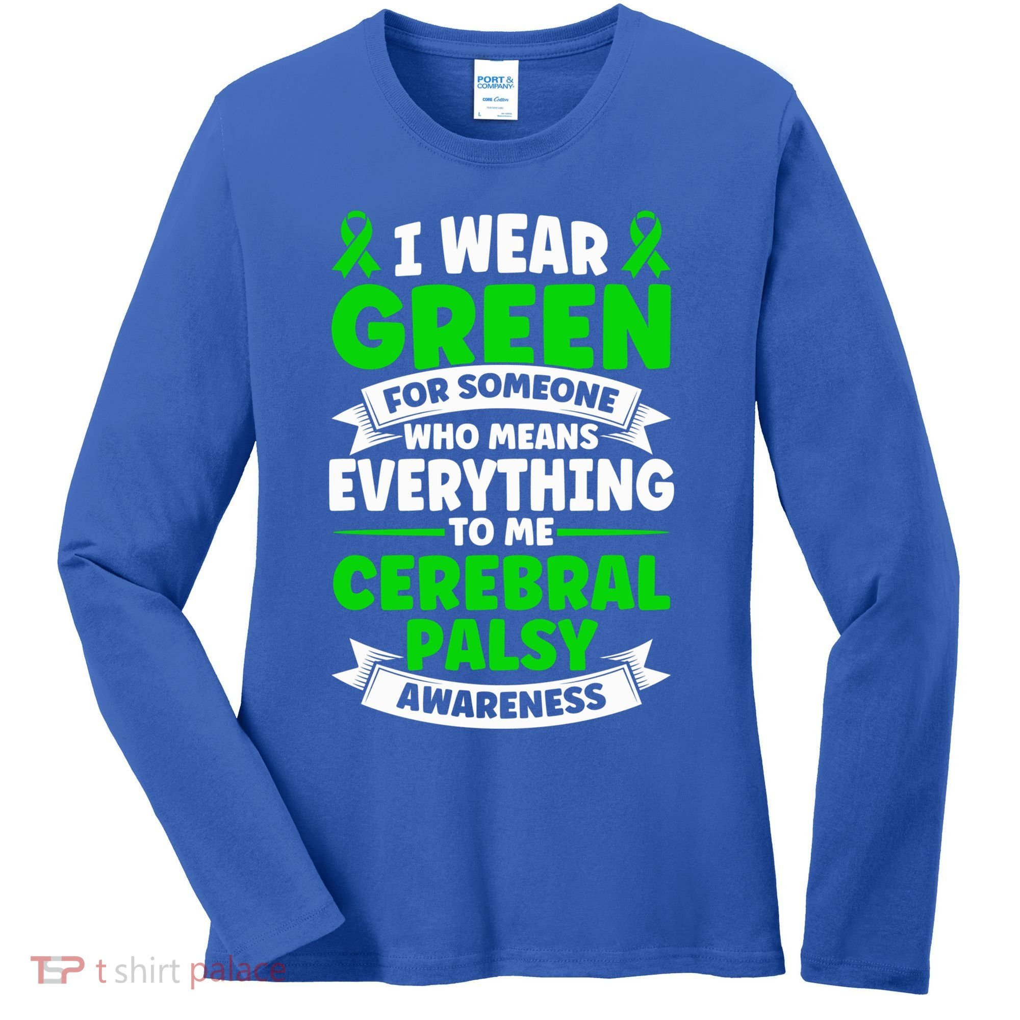 Brain Damage Cerebral Palsy Awareness Cerebral Palsy Gift Women's Long Sleeve Shirt