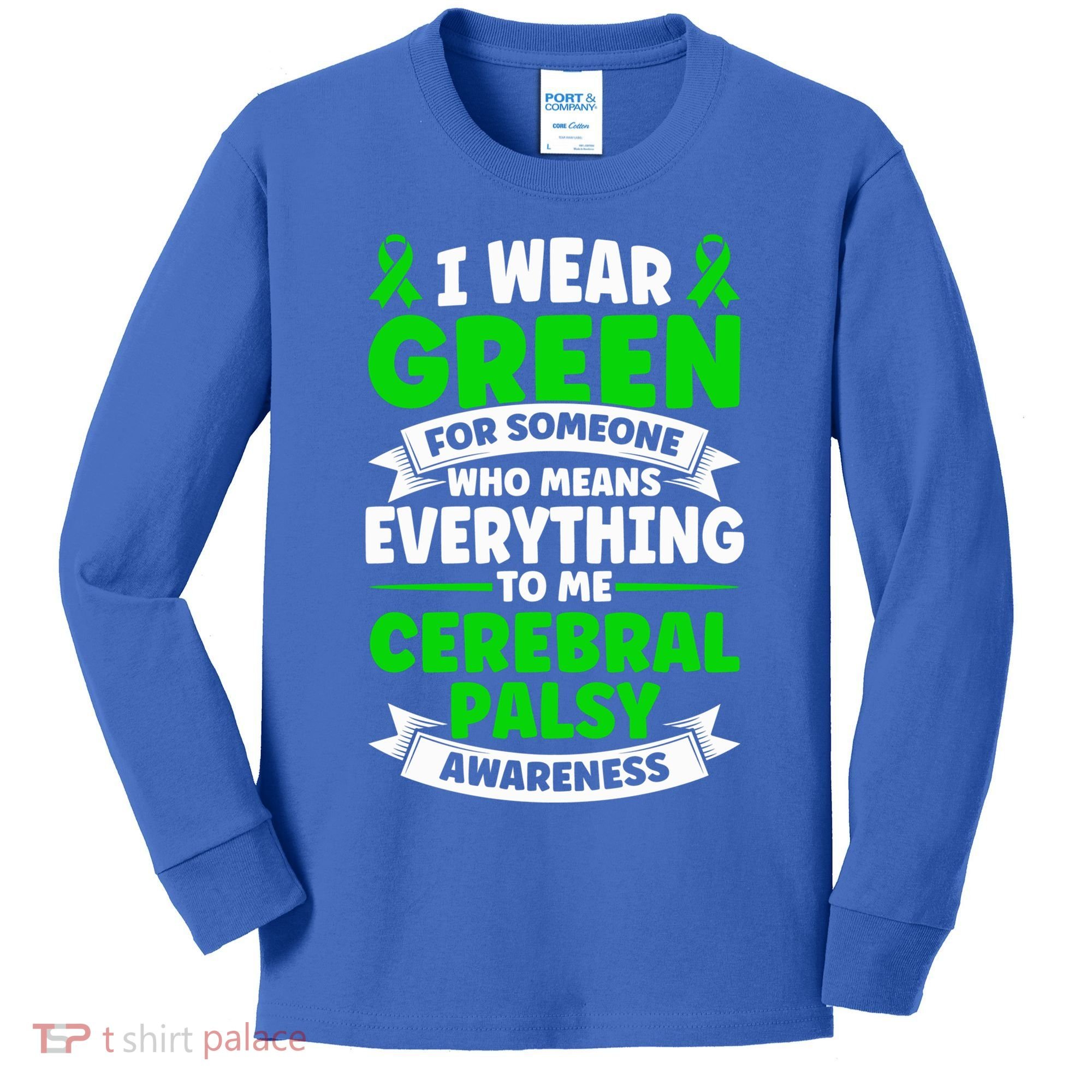 Brain Damage Cerebral Palsy Awareness Cerebral Palsy Gift Kids Long Sleeve Shirt