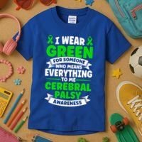 Brain Damage Cerebral Palsy Awareness Cerebral Palsy Gift Kids T-Shirt thumb 3
