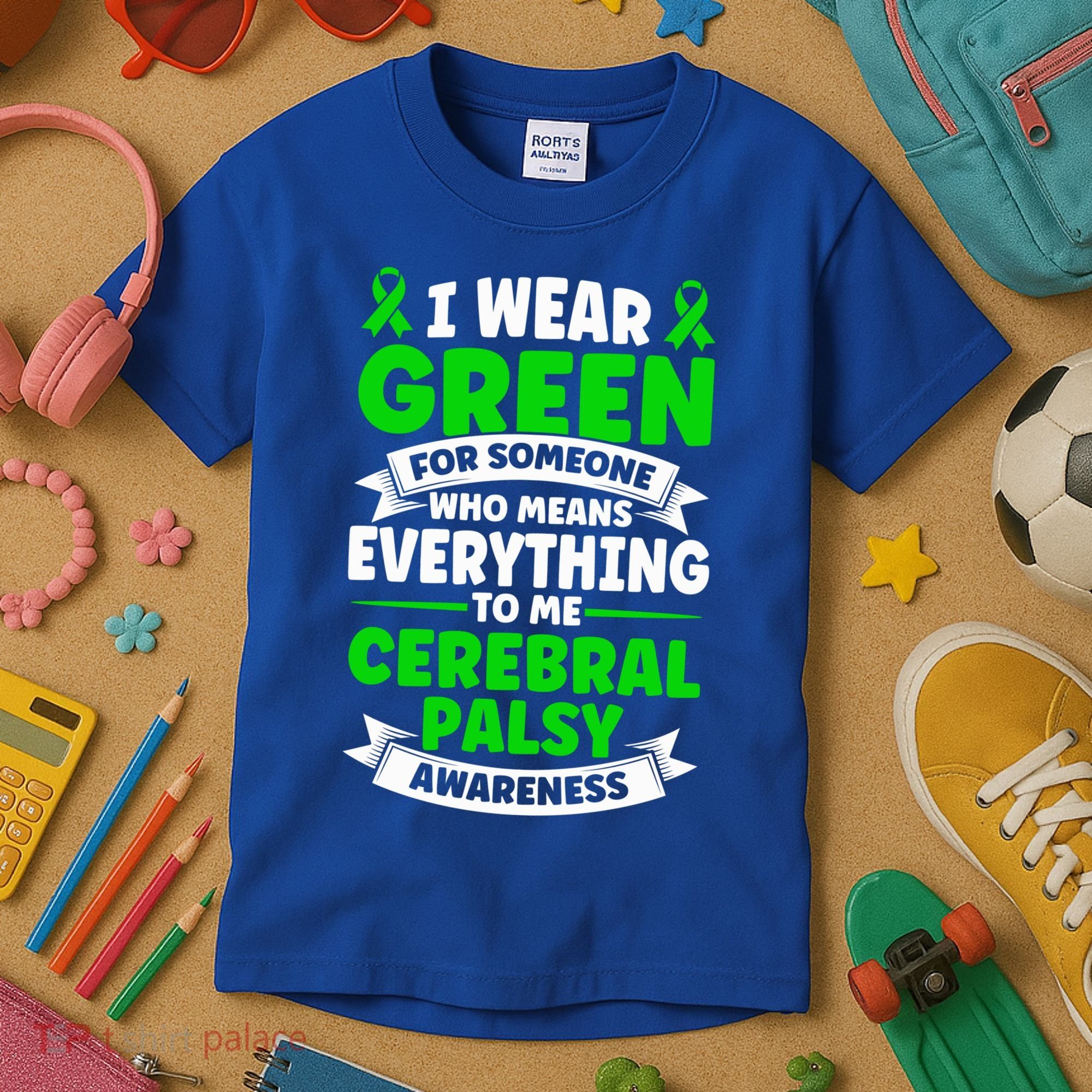 Brain Damage Cerebral Palsy Awareness Cerebral Palsy Gift Kids T-Shirt
