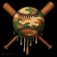 Baseball Drip Camo Home Plate Sports Cool Game Day Drip Coffee Mug thumb 5