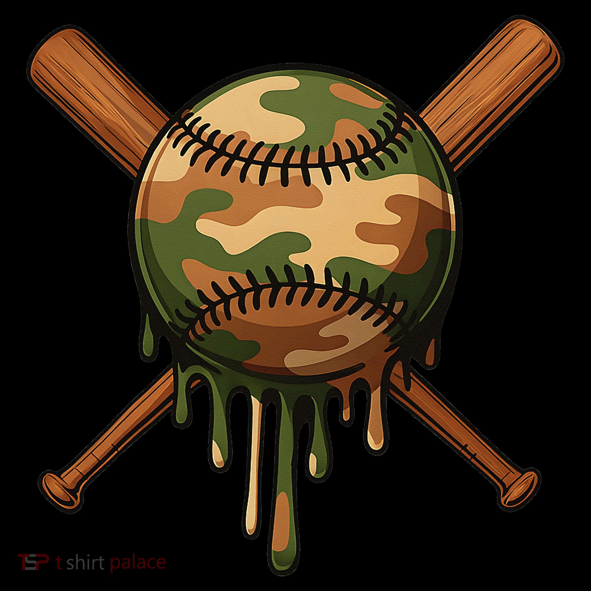Baseball Drip Camo Home Plate Sports Cool Game Day Drip Coffee Mug