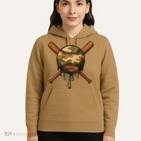 Baseball Drip Camo Home Plate Sports Cool Game Day Drip Hoodie thumb 5