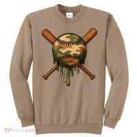 Baseball Drip Camo Home Plate Sports Cool Game Day Drip Sweatshirt thumb 0