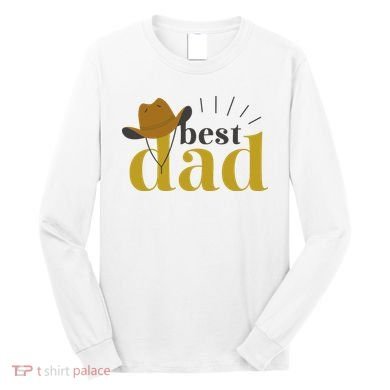 Best Dad Cowboy Long Sleeve Shirt