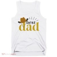 Best Dad Cowboy Tank Top thumb 0