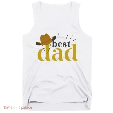 Best Dad Cowboy Tank Top
