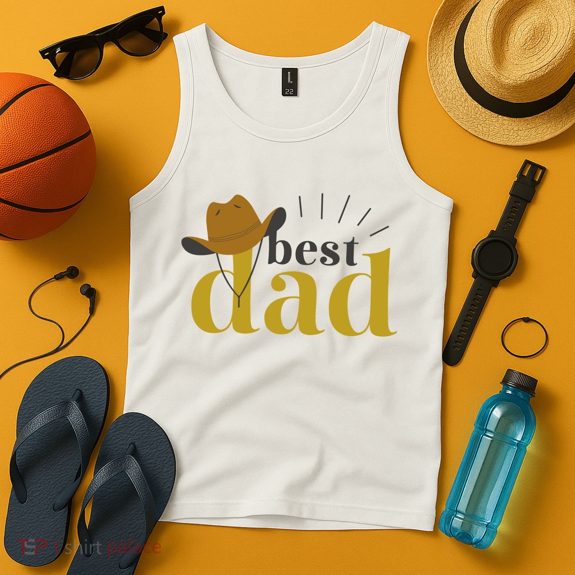 Best Dad Cowboy Tank Top