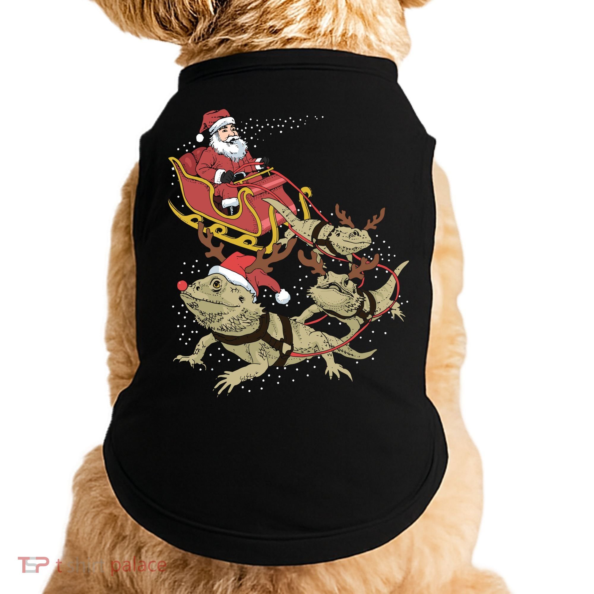 Bearded Dragon Christmas Doggie Tank