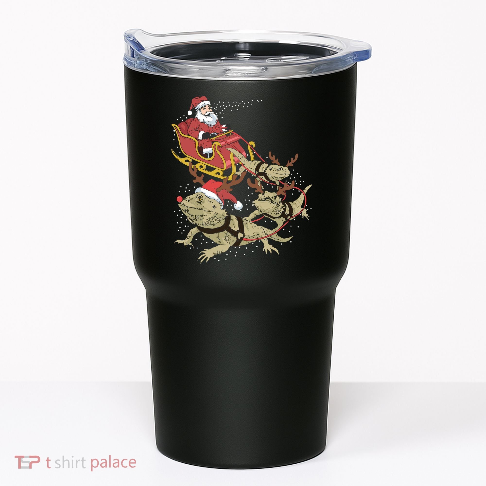 Bearded Dragon Christmas Tumbler