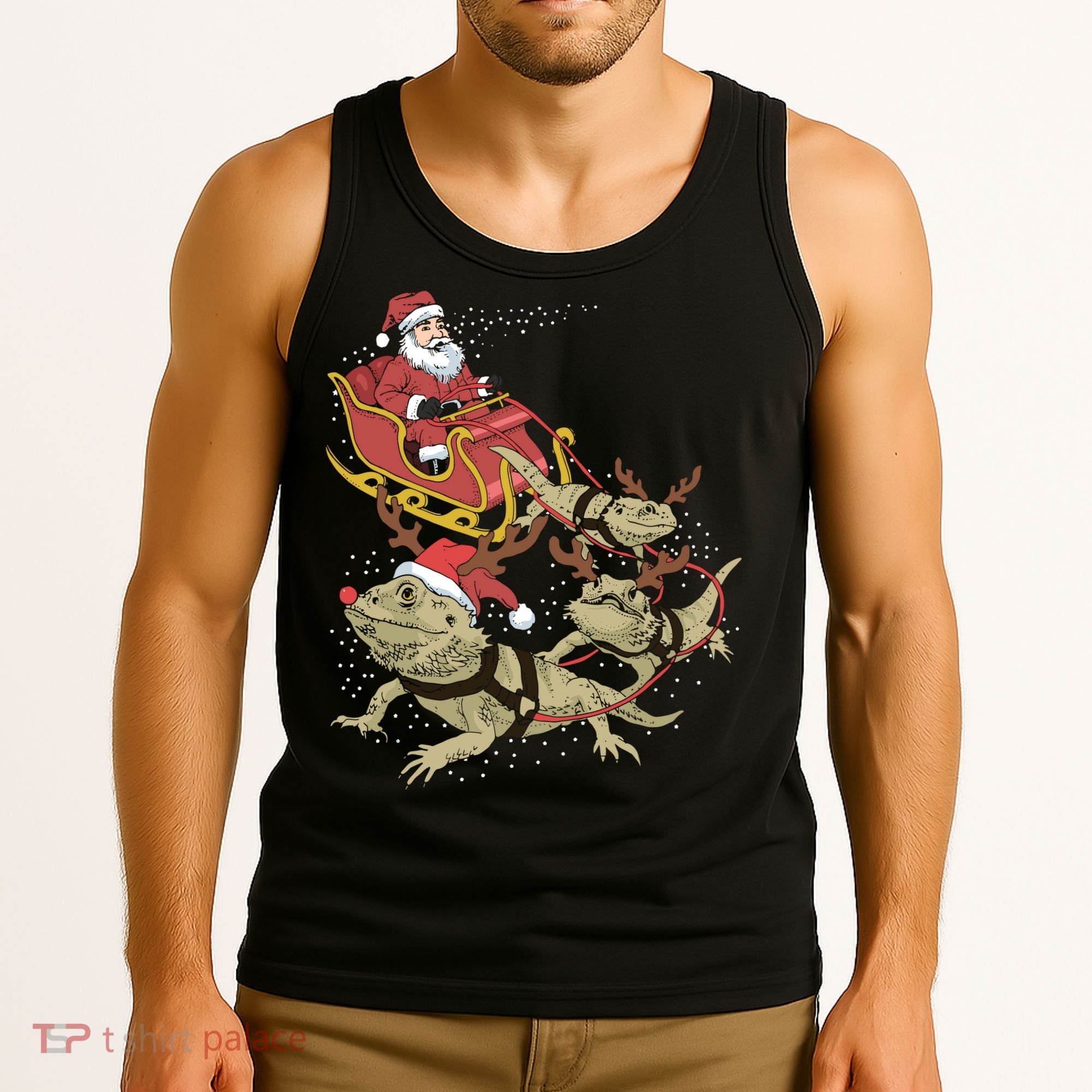Bearded Dragon Christmas Tank Top