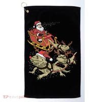 Bearded Dragon Christmas Golf Towel thumb 0
