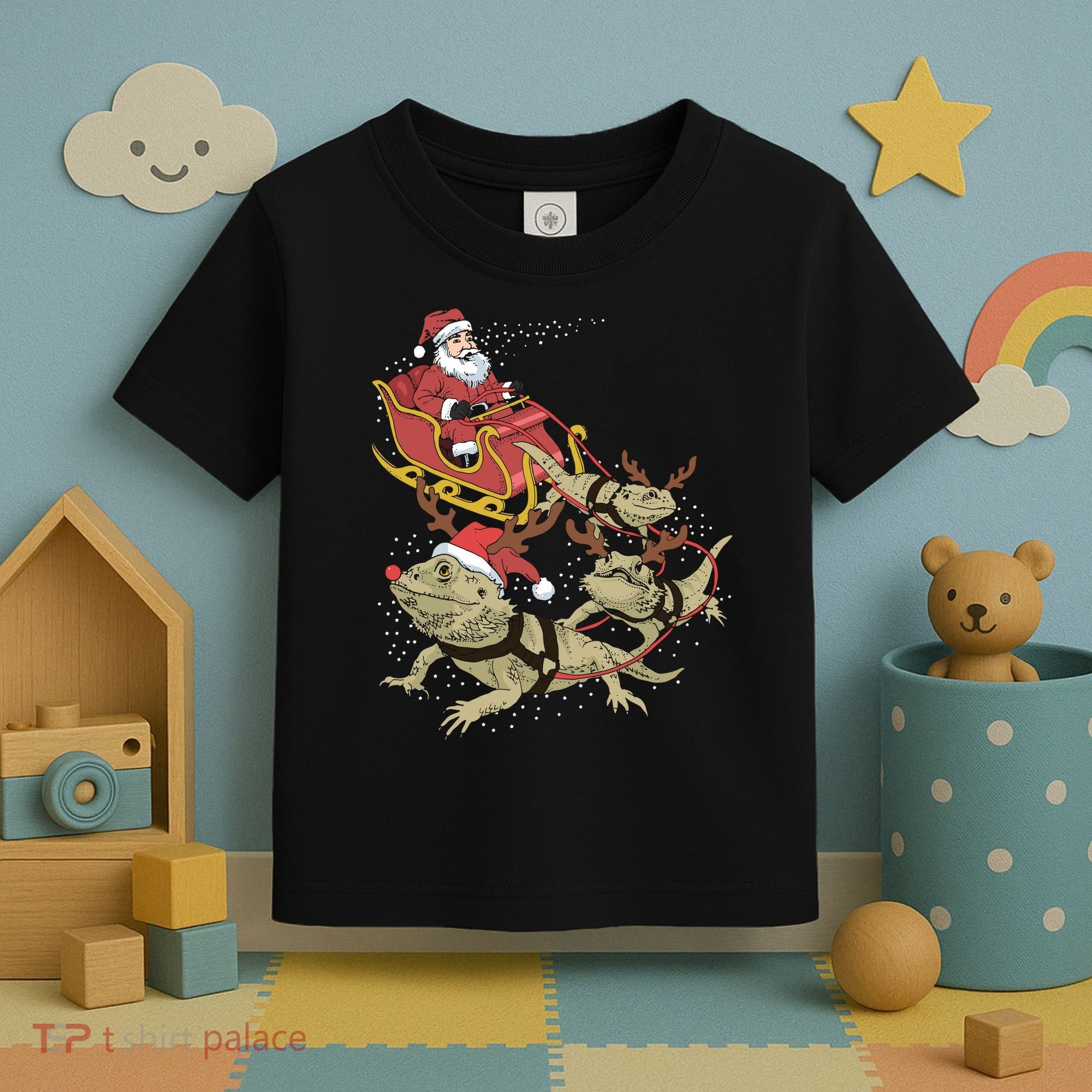 Bearded Dragon Christmas Toddler T-Shirt