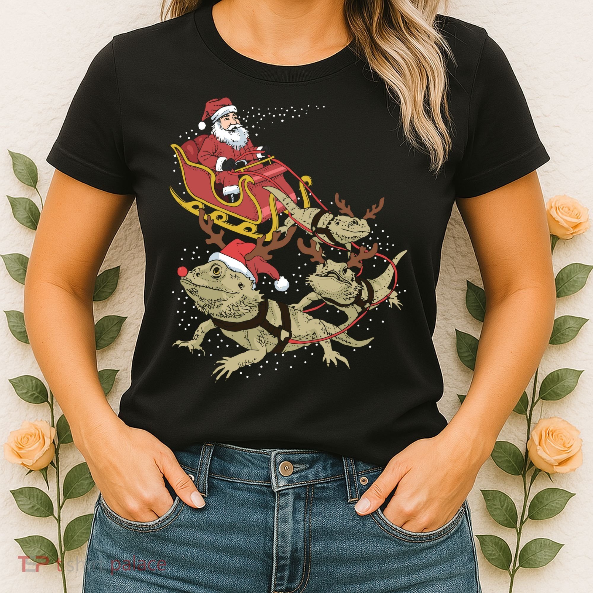Bearded Dragon Christmas Women's T-Shirt