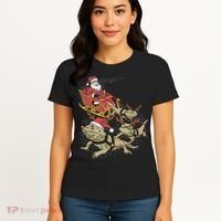 Bearded Dragon Christmas Women's T-Shirt thumb 4