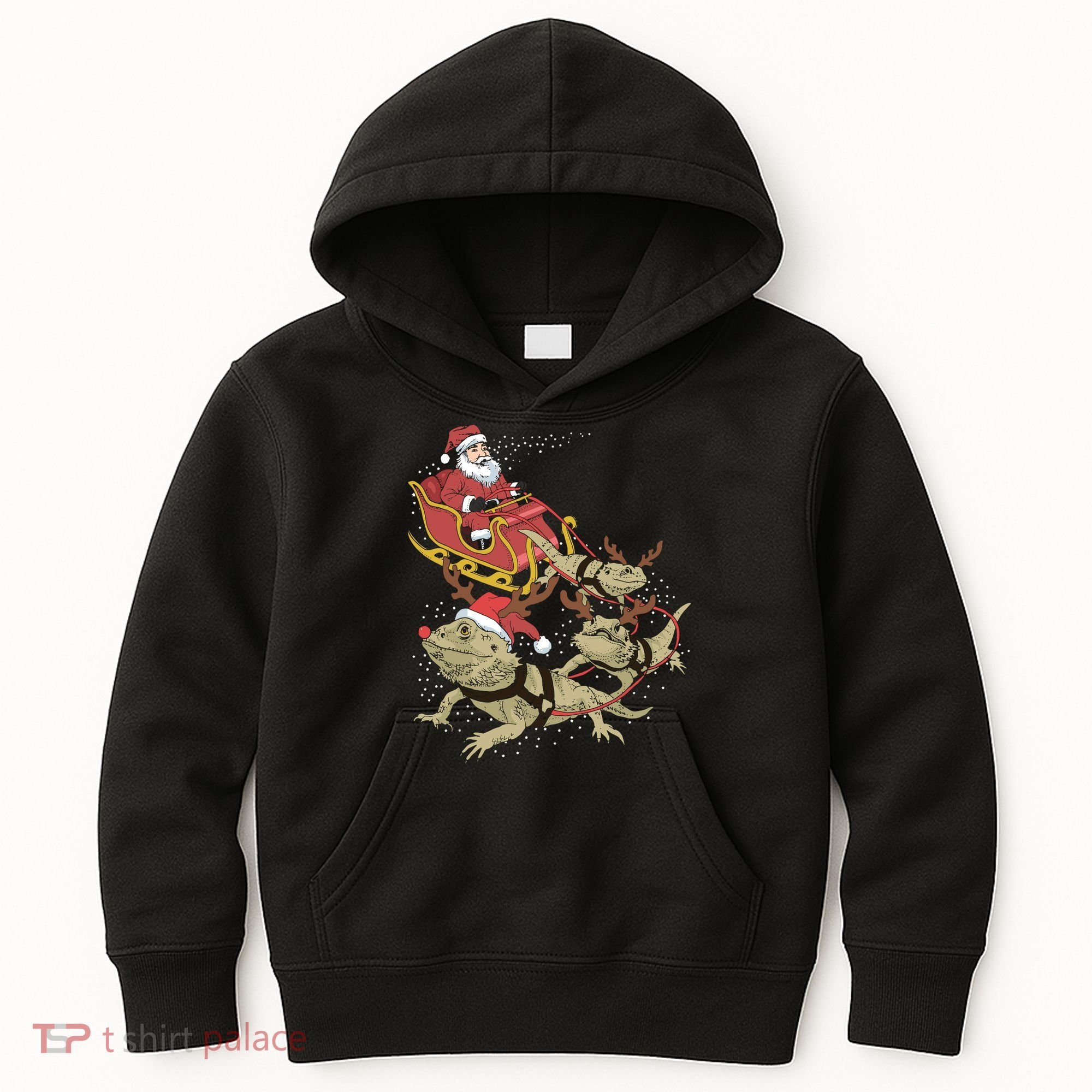 Bearded Dragon Christmas Kids Hoodie