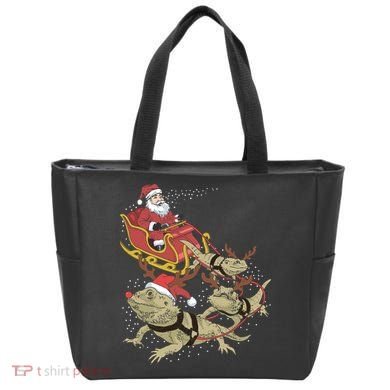 Bearded Dragon Christmas Tote Bag
