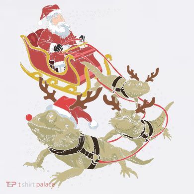 Bearded Dragon Christmas Garment-Dyed Sweatshirt