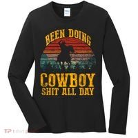Been Doin' Cowboy Shit All Day Women's Long Sleeve Shirt thumb 0
