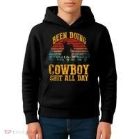 Been Doin' Cowboy Shit All Day Kids Hoodie thumb 4