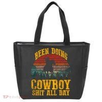 Been Doin' Cowboy Shit All Day Tote Bag thumb 0
