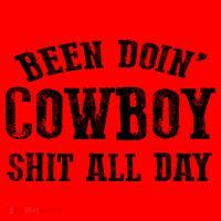 Been Doin' Cowboy Shit All Day Santa Hat thumb 1