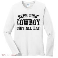 Been Doin' Cowboy Shit All Day Women's Long Sleeve Shirt thumb 0