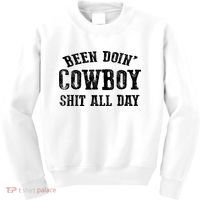 Been Doin' Cowboy Shit All Day Kids Sweatshirt thumb 0
